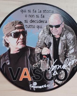 Vinile 33 giri da parete omaggio a Vasco Rossi 