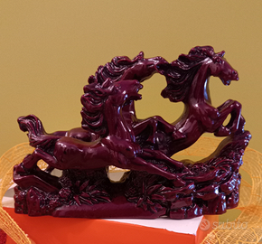 Soprammobile cavalli al galoppo