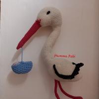 cicogna amigurumi 