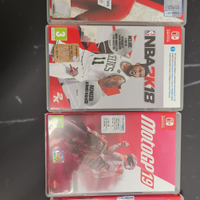 4 giochi sport nintendo switch tutti con cartucci