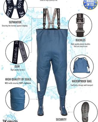 Waders Bambino N 36 - Stivali Pesca