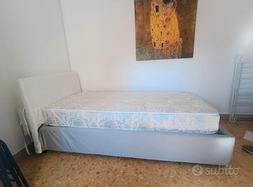 letto singolo contenitore + materasso ortopedico 