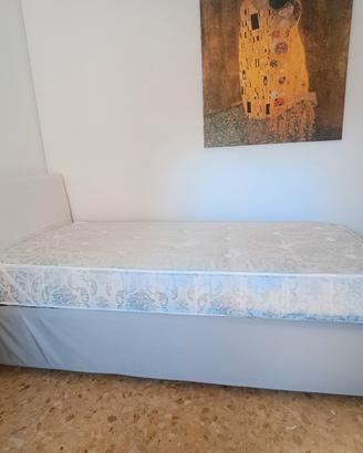 letto singolo contenitore + materasso ortopedico 