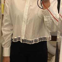 Camicia Bianca corta, usata 2 volte. 100%cotone.