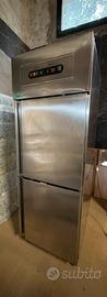 Armadio frigo freezer acciaio inox forcar GNV600DT