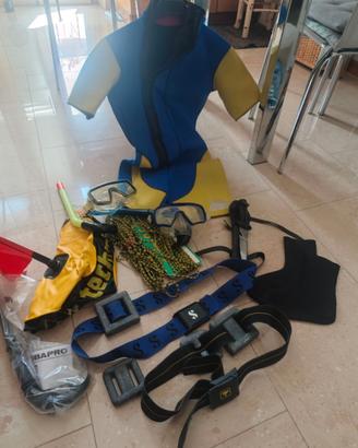 Attrezzatura per sub  - apnea - snorkeling