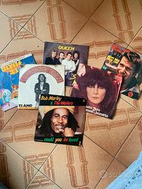 set di 6 dischi in vinile 45giri