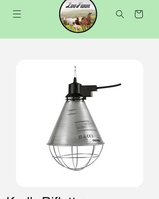 Lampada riscalda cuccioli