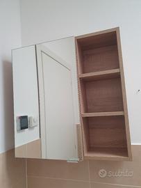 specchio contenitore bagno