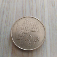 Moneta 10 corone norvegia
