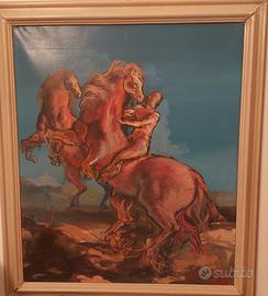 quadro originale Colin del 1974 " il guerriero"