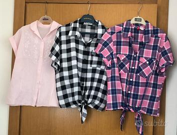 Stock camicie estive ragazza, in cotone.