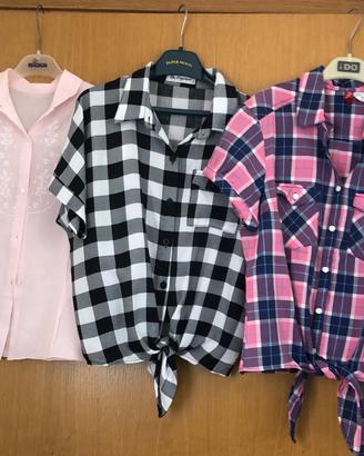 Stock camicie estive ragazza, in cotone.