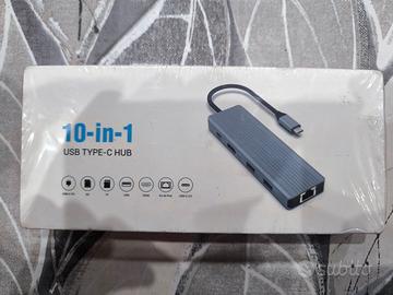Hub USB Type-C 10-in-1 - Docking Station HDMI 4K 
