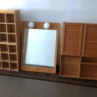 Mobili per bagno con specchiera