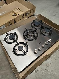 Piano cottura BOSCH  acciaio inox 5 fuochi ghisa 