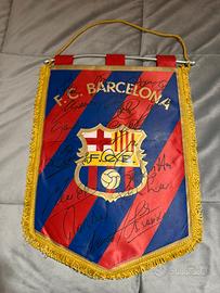 Gagliardetto FC Barcelona Autografato COA