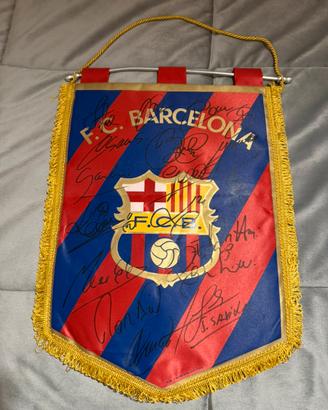 Gagliardetto FC Barcelona Autografato COA