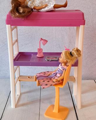 Barbie Scrivania trasformabile in letto con sedia