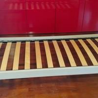 letti singoli 190x80 color rovere e bianco