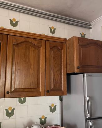 Mobili cucina in legno + tavolo e sedie, rustico