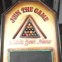 Lavagna bric-a- brac, in legno da birreria, ottime
