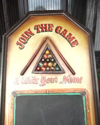 Lavagna bric-a- brac, in legno da birreria, ottime