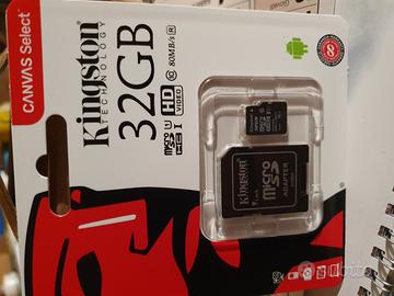 KINGSTON Micro SD CON ADATTATORE 16 GB. 32 GB