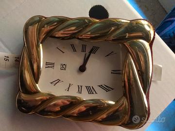 Orologio da tavolo cornice argento