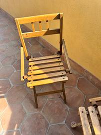 Seggioline vintage pieghevoli bambino