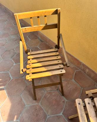 Seggioline vintage pieghevoli bambino
