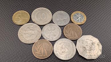 Lotto 10 Monete Mondiali Straniere