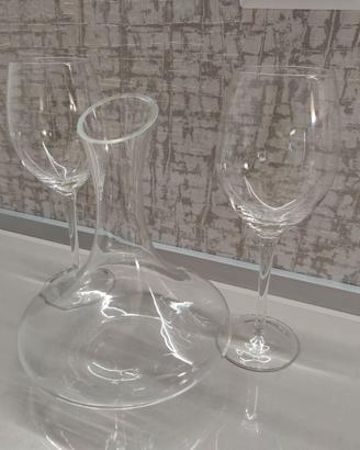 DECANTER DA VINO ICEBERG 1200ml + 2 CALICI ICEBERG