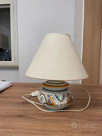 Coppia di lampade in ceramica Deruta