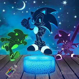 Luce Notturna Sonic 3D, Lampada da Illusione a LED