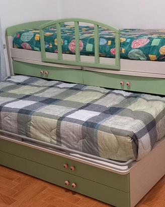 Doppio letto per cameretta bambino + scrivania