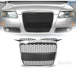 GRIGLIA AUDI A3 8P 05-08 LOOK RS CROMATO NERO