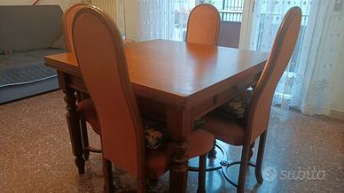 tavola romagnola più 4 sedie