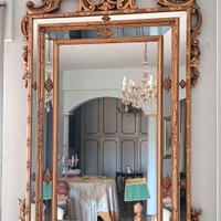 Specchio Barocco Oro 165x90