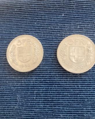5 franchi svizzeri