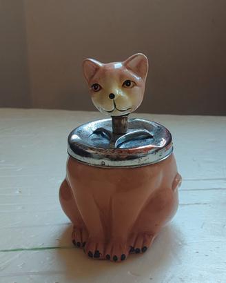 Posacenere vintage gatto in ceramica a pressione