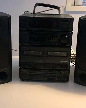 Impianto stereo Sony anni 90 con casse