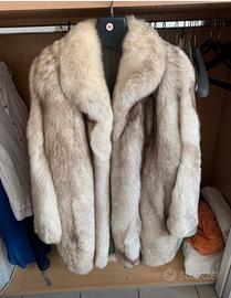 Pelliccia vintage in vera volpe della Groenlandia