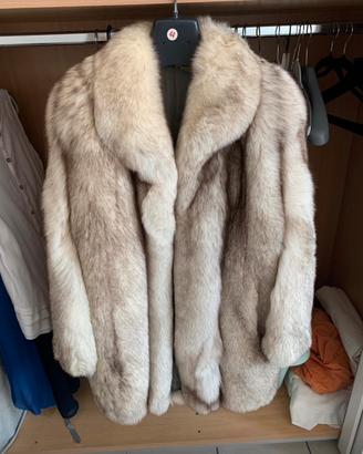 Pelliccia vintage in vera volpe della Groenlandia