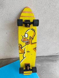 skateboard Simpson dipinto a mano!