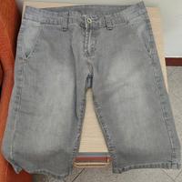 Pantaloncini jeans grigi