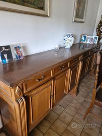 Credenza classica TUTTA IN VERO  legno 293 cm