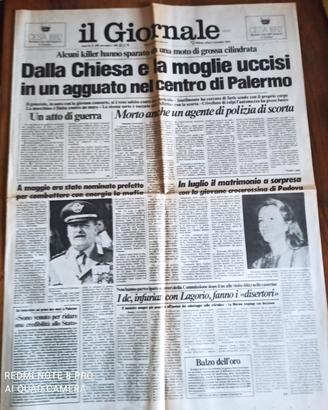 il Giornale - omicidio Dalla Chiesa