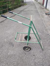 barca carrello porta motore fuoribordo 