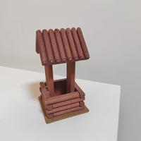 Diorama pozzo fattoria fortino soldatini